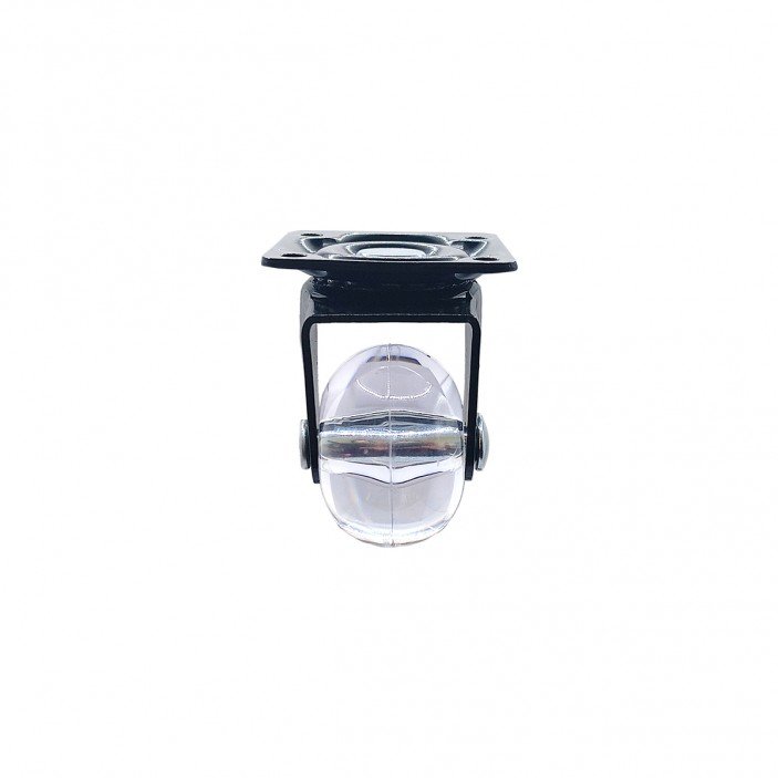 IVENTO K - Декоративно мебелно колелце - прозрачно, ф35 9. Мебелни колелца