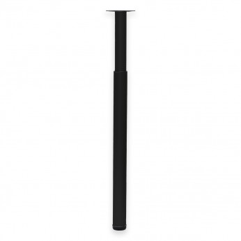 IVENTO Height-adjustable leg Ø60 L 710-1150 mm for tabletop, black 10. Furniture legs and spacers