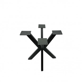 IVENTO Black Metal Table Leg – Elegant Symmetrical 4-Spoke Design, 500 mm 10. Furniture legs and spacers