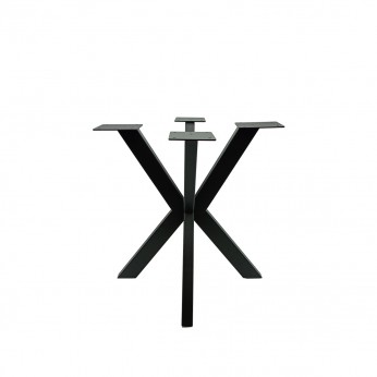 IVENTO Black Metal Table Leg – Elegant Symmetrical 4-Spoke Design, 500 mm 10. Furniture legs and spacers