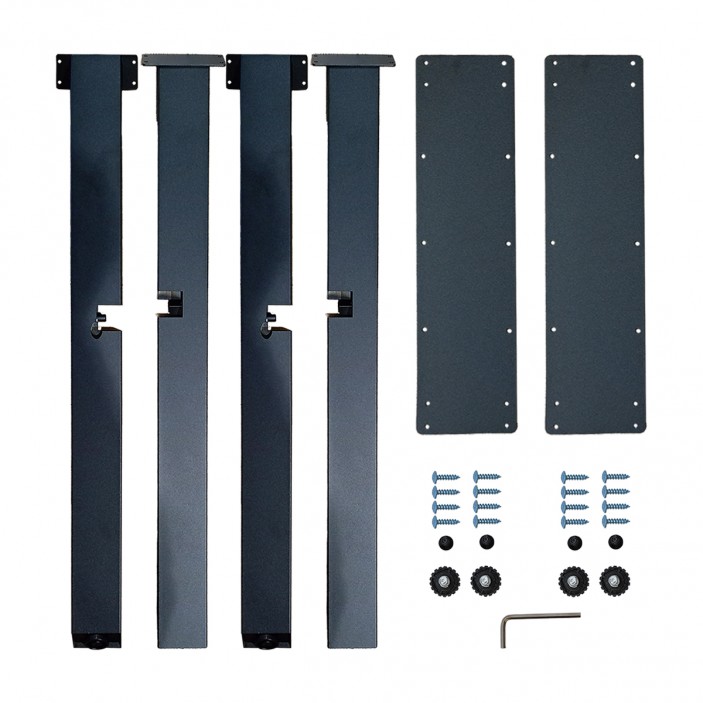 IVENTO Metal table leg – black, 710 mm, suitable for countertops and desks 10. Furniture legs and spacers