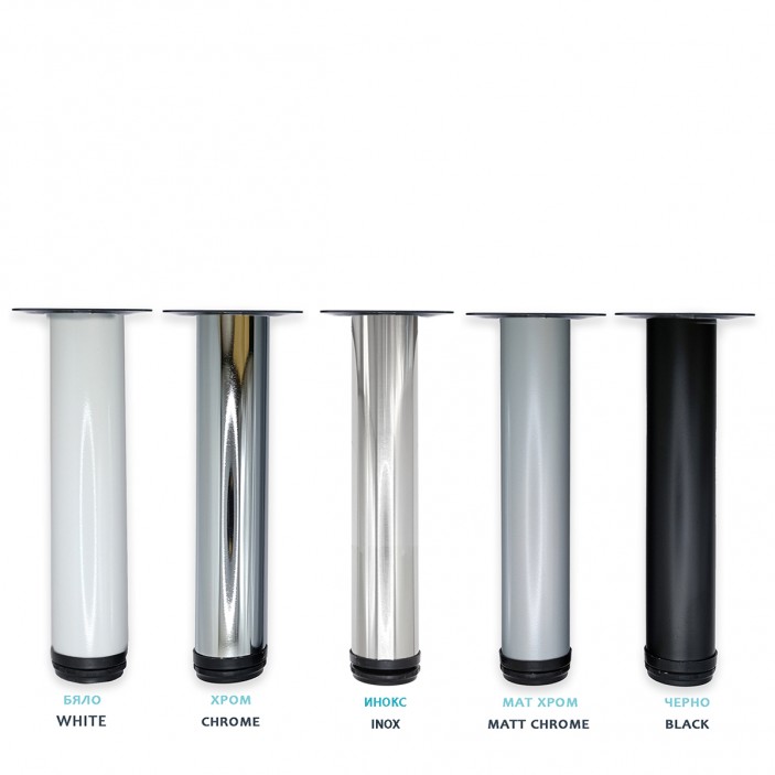 IVENTO Leg Ø60 L 710-740 mm for board 10L.016.01-16 - Furniture legs and spacers IVENTO Leg Ø60 L 710-740 mm for board Furniture legs and spacers