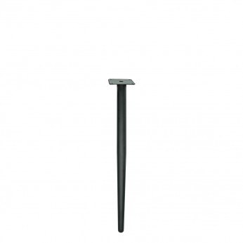 IVENTO Straight black metal leg  500 mm 10. Furniture legs and spacers