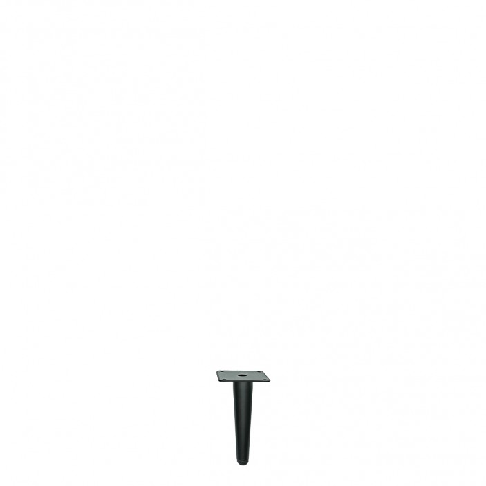 IVENTO Straight black metal leg 150 mm 10. Furniture legs and spacers