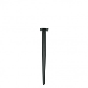 IVENTO Straight black metal leg  500 mm 10. Furniture legs and spacers