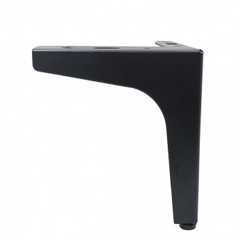 IVENTO Corner metal furniture leg - black matte 130 mm 10. Furniture legs and spacers