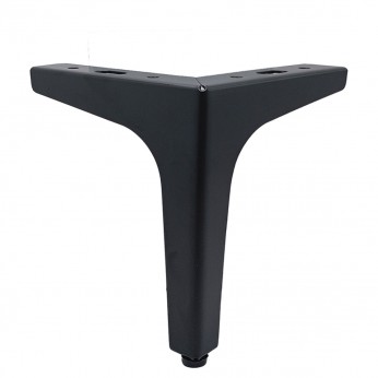 IVENTO Corner metal furniture leg - black matte 130 mm 10. Furniture legs and spacers