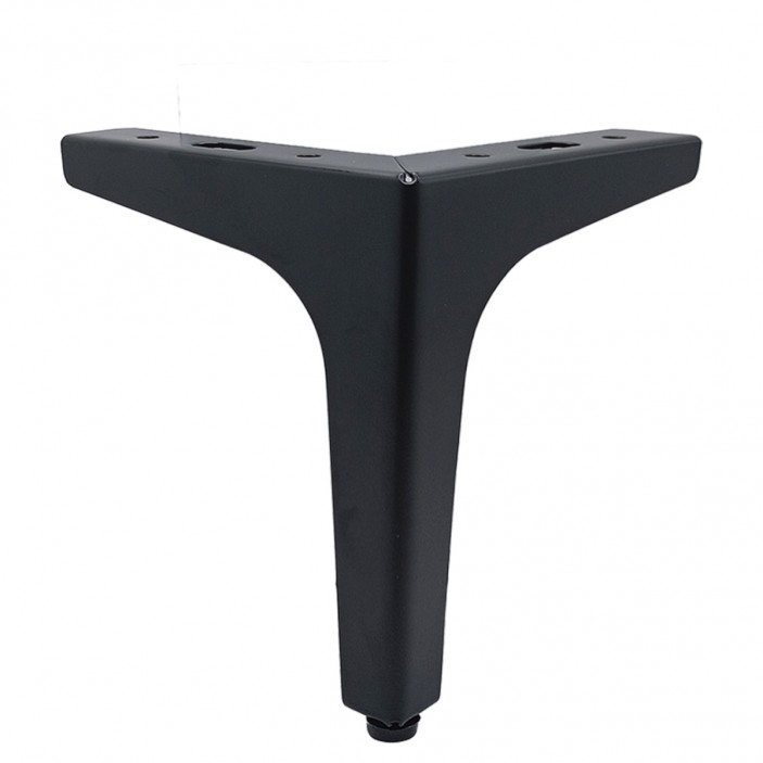 IVENTO Corner metal furniture leg - black matte 130 mm 10L.503.13.16 - 10. Furniture legs and spacers IVENTO Corner metal furniture leg - black matte 130 mm 10. Furniture legs and spacers