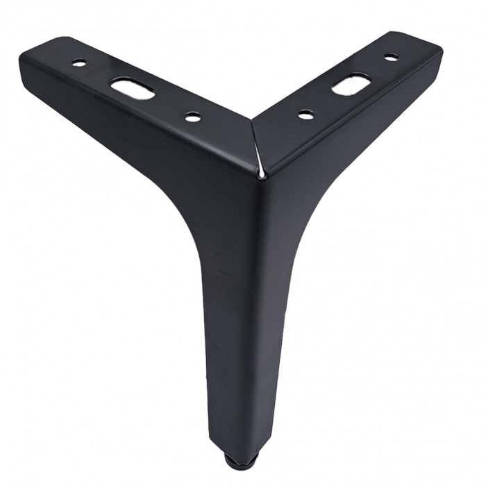 IVENTO Corner metal furniture leg - black matte 130 mm 10L.503.13.16 - 10. Furniture legs and spacers IVENTO Corner metal furniture leg - black matte 130 mm 10. Furniture legs and spacers
