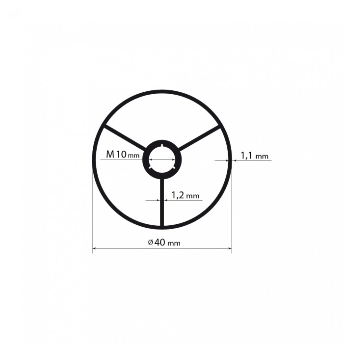 Алуминиеви конектори ф40 M10 Алуминиеви крака и дистанционери