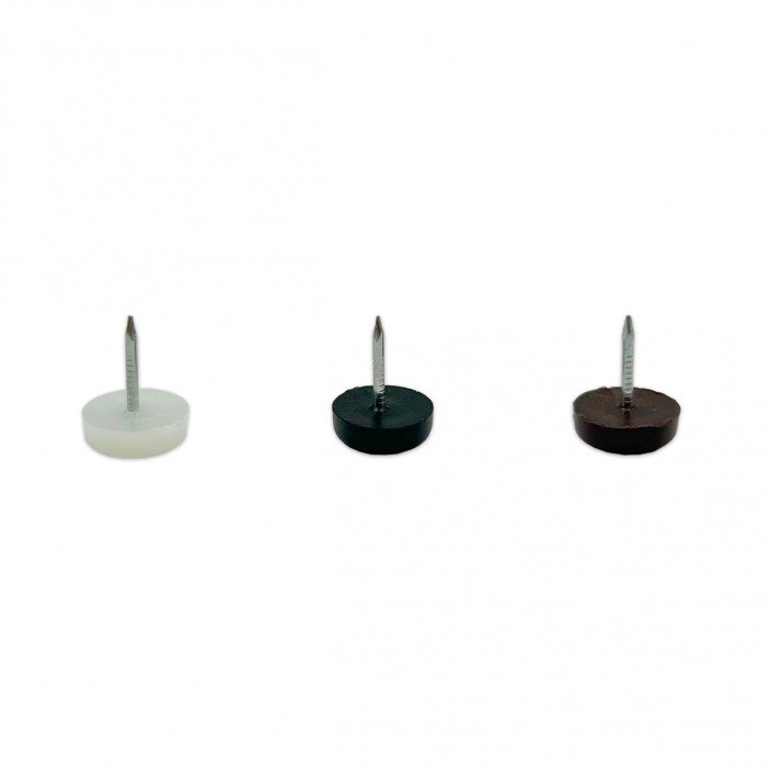 Chair nailed glides ф14 mm 12. Plastic base legs