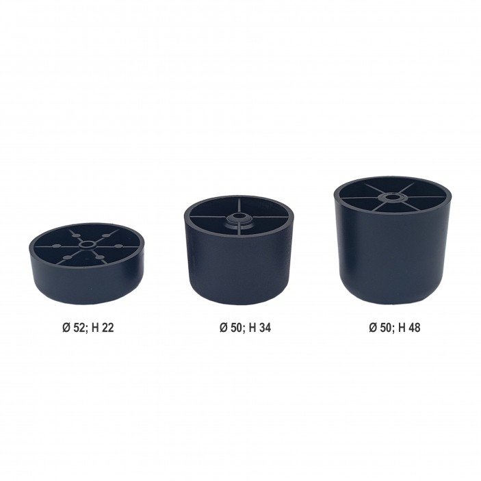 Plastic legs - different sizes Plastic base legs