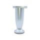 Adjustable plastic furniture leg 100-115 mm, matt chrome 12L.113.05 - Plastic base legs Adjustable plastic furniture leg 100-115 mm, matt chrome Plastic base legs