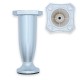 Adjustable plastic furniture leg 100-115 mm, matt chrome 12L.113.05 - Plastic base legs Adjustable plastic furniture leg 100-115 mm, matt chrome Plastic base legs
