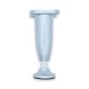 Adjustable plastic furniture leg 100-115 mm, matt chrome 12L.113.05 - Plastic base legs Adjustable plastic furniture leg 100-115 mm, matt chrome Plastic base legs