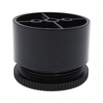 IVENTO plastic leg with adjustment 30-35 mm, black Plastic base legs