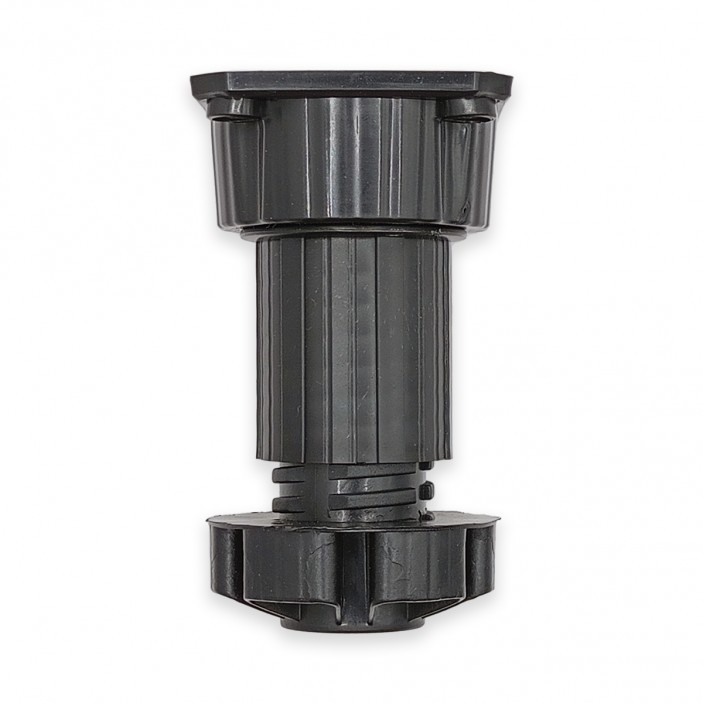 IVENTO PVC Adjustable cabinet legs black 12L.203.08-15 - Plastic base legs IVENTO PVC Adjustable cabinet legs black Plastic base legs