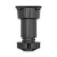 IVENTO PVC Adjustable cabinet legs black 12L.203.08-15 - Plastic base legs IVENTO PVC Adjustable cabinet legs black Plastic base legs
