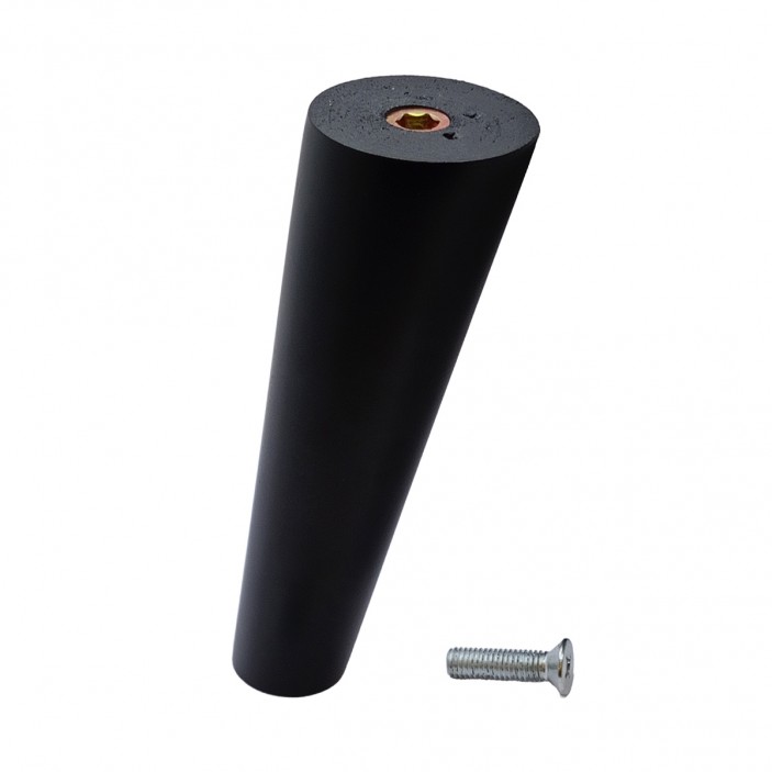 IVENTO Inclined wooden leg with bolt M8*L30 height 150 mm, black 12L.902.16 - 12. Plastic base legs IVENTO Inclined wooden leg with bolt M8*L30 height 150 mm, black 12. Plastic base legs