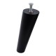 IVENTO Inclined wooden leg with bolt M8*L30 height 150 mm, black 12L.902.16 - 12. Plastic base legs IVENTO Inclined wooden leg with bolt M8*L30 height 150 mm, black 12. Plastic base legs