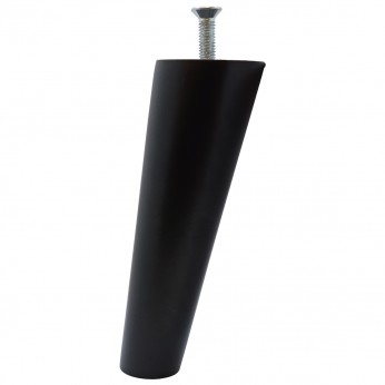 IVENTO Inclined wooden leg with bolt M8*L30 height 150 mm, black 12. Plastic base legs