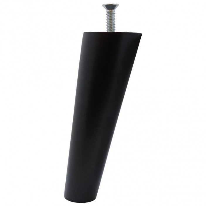 IVENTO Inclined wooden leg with bolt M8*L30 height 150 mm, black 12L.902.16 - 12. Plastic base legs IVENTO Inclined wooden leg with bolt M8*L30 height 150 mm, black 12. Plastic base legs