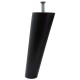 IVENTO Inclined wooden leg with bolt M8*L30 height 150 mm, black 12L.902.16 - 12. Plastic base legs IVENTO Inclined wooden leg with bolt M8*L30 height 150 mm, black 12. Plastic base legs