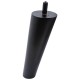 IVENTO Inclined wooden leg with M8 screw, height 150 mm, black 12L.903.16 - 12. Plastic base legs IVENTO Inclined wooden leg with M8 screw, height 150 mm, black 12. Plastic base legs