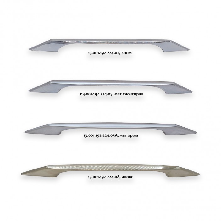 Metal lux handle 001.192-224 13.001.192-224. - Furniture handles Metal lux handle 001.192-224 Furniture handles