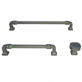 IVENTO Stylish furniture accessories: handles and knobs with an elegant shape, Model 016 - Titanium 13. Furniture handles