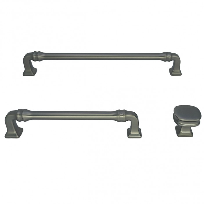 IVENTO Стилни аксесоари за мебели: дръжки и копче с елегантна форма, Моедл 016 - Титан  13.016.00-128-192.14 - 13. Мебелни дръжки IVENTO Стилни аксесоари за мебели: дръжки и копче с елегантна форма, Моедл 016 - Титан  Мебелни дръжки за кухня