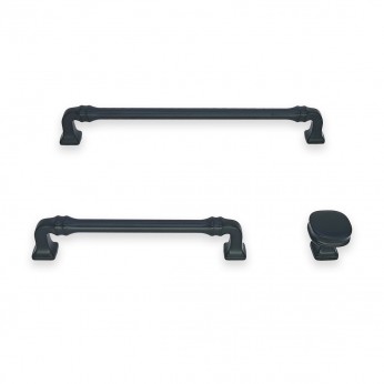 IVENTO Stylish furniture accessories: handles and knobs with an elegant shape, Model 016-Black 13. Furniture handles