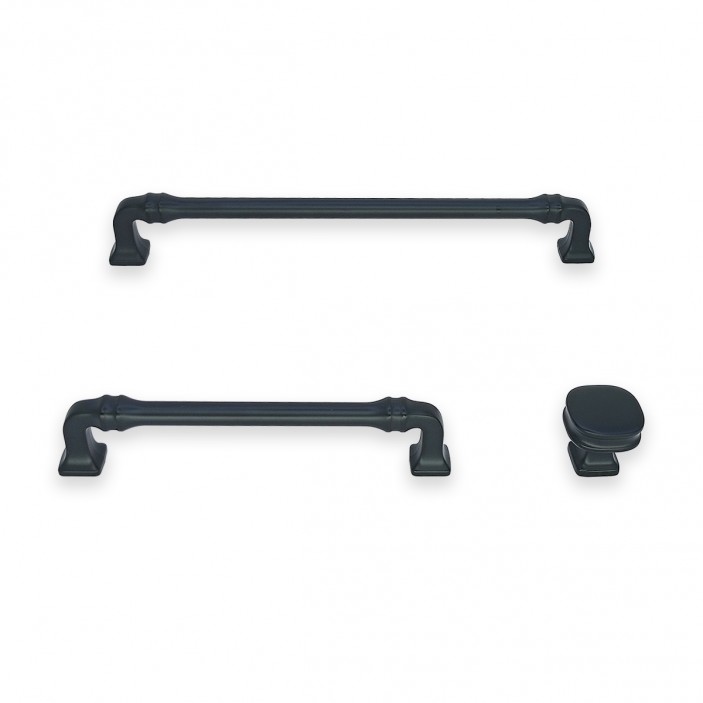 IVENTO Stylish furniture accessories: handles and knobs with an elegant shape, Model 016-Black 13.016.00-128-192.16 - 13. Furniture handles IVENTO Stylish furniture accessories: handles and knobs with an elegant shape, Model 016-Black 13. Furniture handles