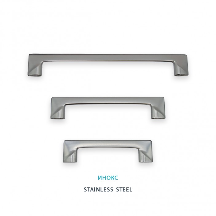 Handles IVENTO 021, stainless steel 13.021. 096-128-192.08 - 13. Furniture handles Handles IVENTO 021, stainless steel 13. Furniture handles