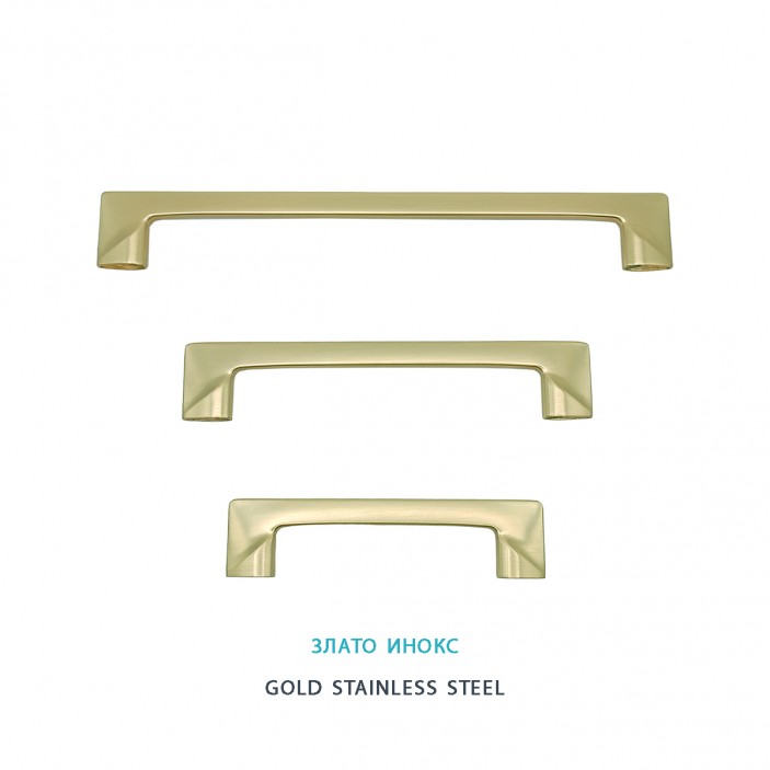 Дръжки IVENTO 021, злато инокс 13.021.096-128-192.15 - 13. Мебелни дръжки Дръжки IVENTO 021, злато инокс Мебелни дръжки за кухня