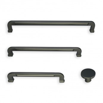 Set of furniture handles in Titanium color 022 13. Furniture handles