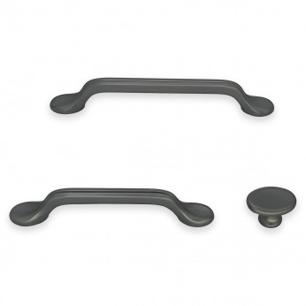 Handle set 026 titanium – oblong and elliptical knob for cabinets and drawers 13. Furniture handles