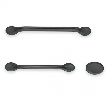 Handle set 026 titanium – oblong and elliptical knob for cabinets and drawers 13. Furniture handles