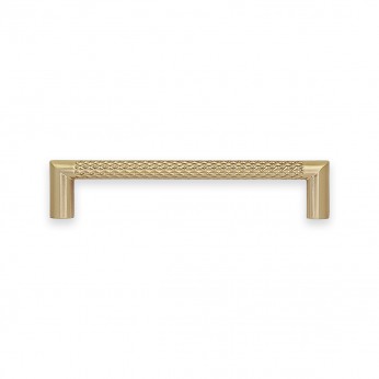 IVENTO furniture handle with elegant carved shape, Model 031 – Gold 13. Furniture handles