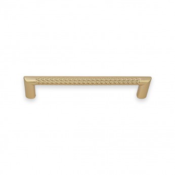 IVENTO furniture handle with elegant carved shape, Model 031 – Gold 13. Furniture handles