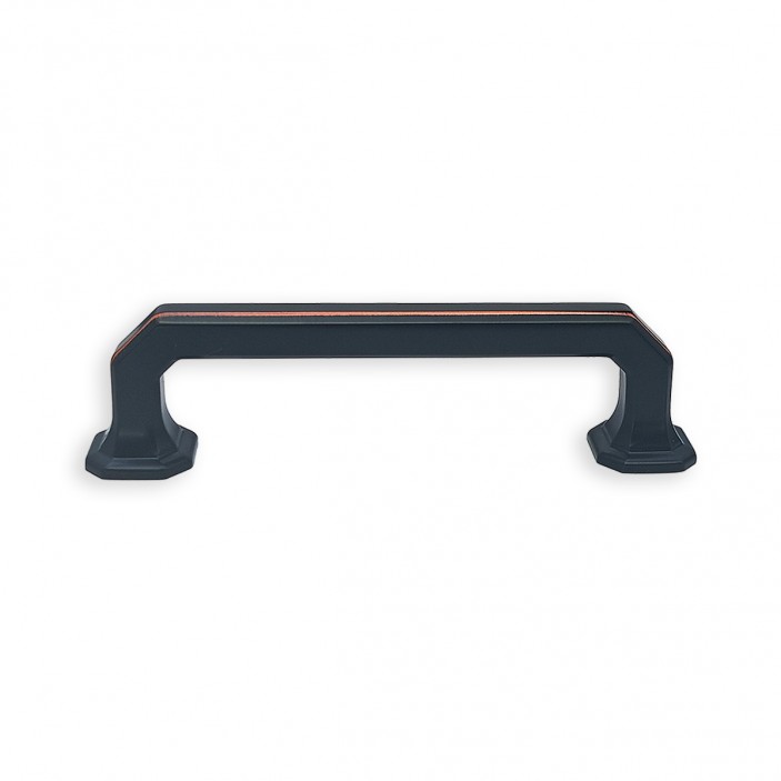 IVENTO Furniture handle Model 042 - Matte Black with Copper Edge 13.L.042.17 - 13. Furniture handles IVENTO Furniture handle Model 042 - Matte Black with Copper Edge 13. Furniture handles