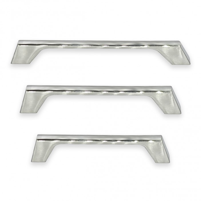 IVENTO Продълговата луксозна мебелна дръжка Модел 046 – Инокс 13.046.096-128-160.08 - 13. Мебелни дръжки IVENTO Продълговата луксозна мебелна дръжка Модел 046 – Инокс Мебелни дръжки за кухня