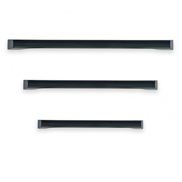IVENTO Продълговата Луксозна мебелна дръжка Модел 046 – Черна Мебелни дръжки за кухня
