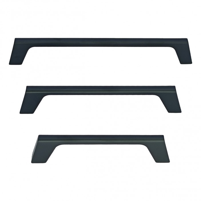 IVENTO Продълговата Луксозна мебелна дръжка Модел 046 – Черна Мебелни дръжки за кухня