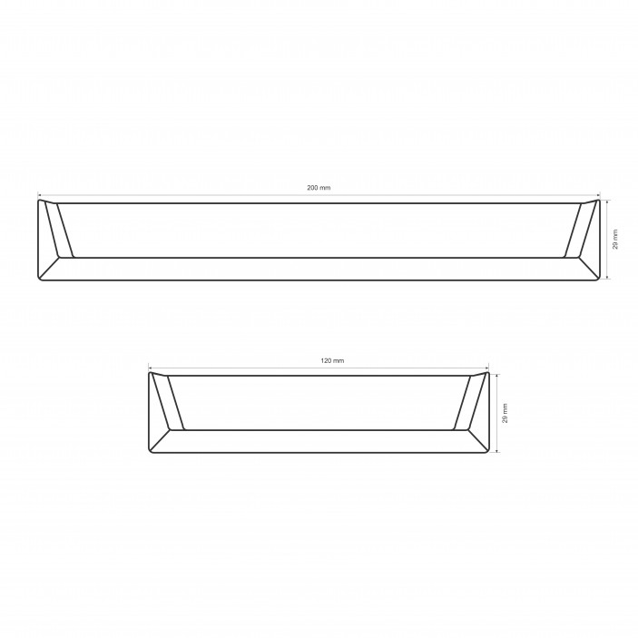 Handle IVENTO semi-recessed 112 Furniture handles