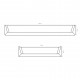 Handle IVENTO semi-recessed 112 Furniture handles
