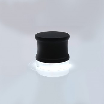 IVENTO Illuminated Furniture Handle for Bedside Table – Matte Back body, white LED light - Model 1400 13. Furniture handles