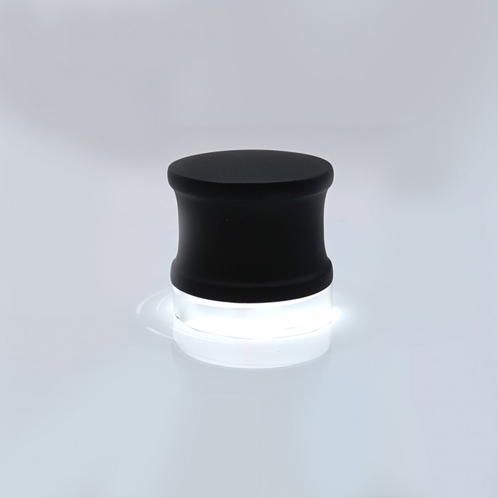IVENTO Illuminated Furniture Handle for Bedside Table – Matte Back body, white LED light - Model 1400 13. Furniture handles