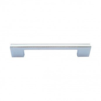 Metal handle 163, in chrome and white 13. Furniture handles