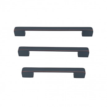 IVENTO Furniture Handle Model 202 - Matte black with copper edge 13. Furniture handles